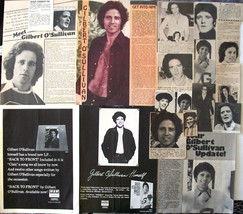 GILBERT O&#39;SULLIVAN ~ (18) Color, B&amp;W Clippings, Articles, Adverts from 1972-1976 - £7.90 GBP