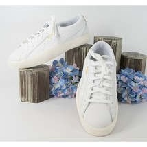 Puma White Tumble Leather Love Court Athletic Sneakers 9.5 NIB - £66.63 GBP