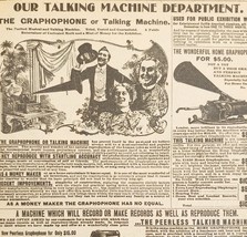 1900 Graphophone Talking Machine Advertisement Victorian Sears Roebuck 5... - $27.28 CAD
