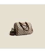 New Womens Leather Bags Grid Handbag Shoulder Bag - $95.71 CAD+