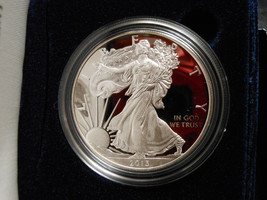 2013-W Proof Silver American Eagle 1 oz coin w/ box &amp; COA - £66.39 GBP