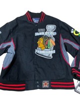 Chicago Blackhawks Winter Coat Boys Size 14 NHL Red Black Gray Sports NHL Jacket - £22.56 GBP