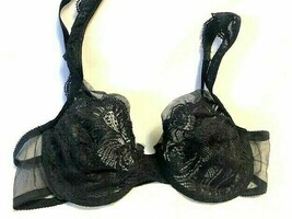 Vintage Christian Dior Black Lacy Bra - £51.62 GBP