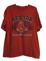 Boston Red Sox Distressed Vintage Logo T-shirt Men&#39;s XL Red Genuine Merc... - £6.29 GBP