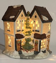 Vtg 1992 Mercuries Traditions Christmas Village  Victorian House Ceramic Light - £14.88 GBP