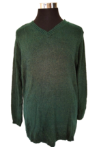 Bobbie Brooks Sweater Women&#39;s Size X-Large Dark Pine Green V-Neck Pullover - £15.01 GBP