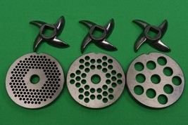 6 pc SET Size 12 Meat Grinder Disc 3 Discs 3 Knifes for Globe CC12 Gande... - £48.56 GBP