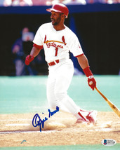 Ozzie Smith signed St Louis Cardinals baseball 8x10 photo proof Beckett COA. - £93.60 GBP
