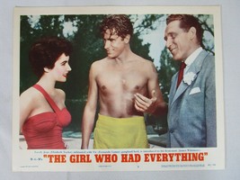 The Girl Who Had Everything 1953 #7 Lobby Card Elizabeth Taylor Fernando... - £15.49 GBP