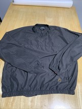 FootJoy Jacket Men XL Black Long Sleeve Golf Pullover Warmup Windbreaker - $23.28