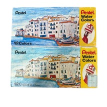 Vintage Pentel Water Colors 24 Tubes ARTIST PAINT Sealed New Old Stock A... - $32.66