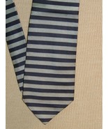 Brooks Brothers USA Neck Tie/Necktie Silk navy blue silver stripes 58&quot;x3.5&quot; - €12,75 EUR