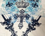 NWT Y2K Ablanche White XL 100% Cotton Embroidered ROYAL POWER Cross And ... - $49.50