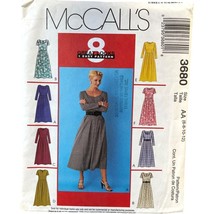 McCalls Sewing Pattern 3680 Dress Misses Petite Size 6-12 - £7.20 GBP