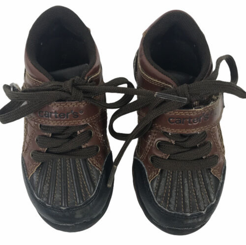 Primary image for Carter's Shotgun 3 Shoe Toddler Boys Brown Lace Shoes Sneakers Boys Sz 7