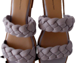 New Slide Sandals Memory Foam Two Band Braided Lavender TIME &amp; TRU Sz 9 - £4.74 GBP