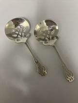 Lunt Sterling Chippendale Sterling Bon Bon Spoons Lot Of 2 (Two) No Mono... - $64.30