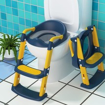Children&#39;S Step Stool Ladder Toilet Training Seat, Toddler Toilet Potty Chair - £33.98 GBP