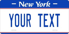 New York Blue License Plate Personalized Custom Car Bike Motorcycle Moped Tag - £8.78 GBP+