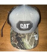 CAT Caterpillar Camouflage Base Realtree® Camp Cap Camo w/ Camo Mesh Bac... - $19.79
