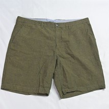JOMERS USA Made 36 x8&quot; Green Pattern Thighs Out Casual Shorts - £15.43 GBP