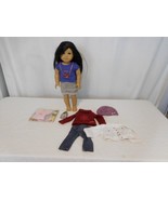 American Girl Z Yang 18&quot; Asian Doll with original outfit retired + Outfits - £206.35 GBP