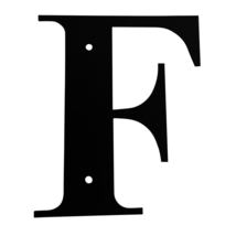 Village Wrought Iron House Letter F Large - $45.95