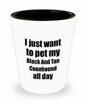 Black And Tan Coonhound Shot Glass Dog Lover Mom Dad Funny Gift Idea For Liquor  - £10.24 GBP