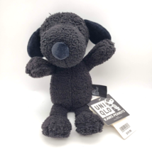 KAWS x PEANUTS x Uniqlo Black Snoopy Toy Plush Stuffed Small Size 11&quot; NE... - $34.60