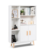 Floor Storage Cabinet Free Standing Wooden Display Bookcase Side Decor F... - £120.30 GBP