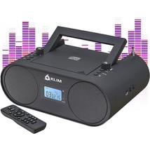 KLIM Boombox B4 CD Player Portable Audio System - New 2023 - AM/FM Radio with CD - £101.92 GBP