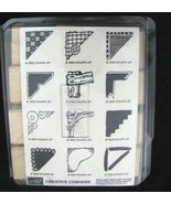 Stampin Up Rubber Wood Stamps CREATIVE CORNERS Set of 12 Vtg  1998 New - £10.11 GBP