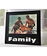 &quot;FAMILY&quot; Picture Frame---holds a 3.5 x 5&quot; photo--Black Metal Frame - $9.99