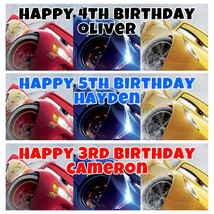 DISNEY CARS 3 Personalised Birthday Banner - Disney Cars Birthday Party Banner - $4.70