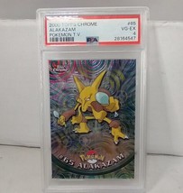 Topps Chrome Pokemon #65 Alakazam 2000 Tv Psa 4 CG-EX - £27.02 GBP