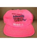 VINTAGE mobile 1 oil Baseball Hat Cap 74th Indianapolis 500 NOS 1990s pi... - £25.49 GBP