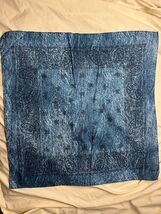 Wamcraft Paisley Dark Blue Bandana 50% Cotton 50% Polyester Made in USA - $10.00