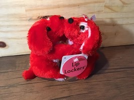 Dan Dee Lip Lockers Magnetic Kissing Dogs Stuffed Animal New w/Tags - £7.31 GBP