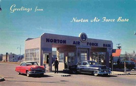 Norton Air Force Base Entrance Cars San Bernardino California 1950s post... - £5.48 GBP