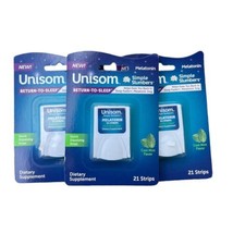3 Unisom Return-to-Sleep Melatonin Quick Dissolving Strips, Cool Mint, 21 strips - £27.54 GBP