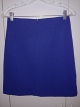 LOFT ANN TAYLOR LADIES SHORT STRETCH BLUE PENCIL SKIRT-XS-POLY/RAYON/SPA... - £10.29 GBP