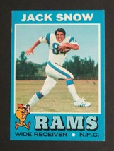 1971 Topps Football Card Jack Snow EX+ #44 - $7.99