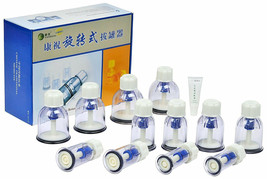 Kangzhu Chinese Rotary Cupping Therapy Set - 12 Cup BEST QUALITY - £50.61 GBP