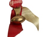 Vintage Harvard University Football Pin Back Button with Ribbon - $15.00
