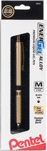 Pentel EnerGel Alloy Retractable Liquid Gel Pen .7mm 1/Pkg-Gold Barrel W... - £15.26 GBP