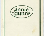 Annie Gunn&#39;s Menu Chesterfield Airport Rd Chesterfield Missouri 1995  - $17.82