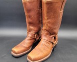 Frye 77300 Harness Brown Motorcycle Riding Boots Womens Size 6M Made in USA - $98.99