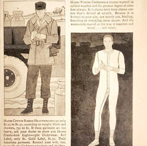 1929 Hanes Underwear Men Boys Cotton Advertisement Antique Clothing DWY10 - €8,64 EUR