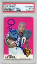 1969 Topps Gale Sayers Signed #51 PSA Authentic Autograph Chicago Bears - £233.99 GBP