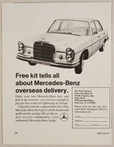 1966 Print Ad Mercedes-Benz 4-Door Cars European Delivery - £9.49 GBP